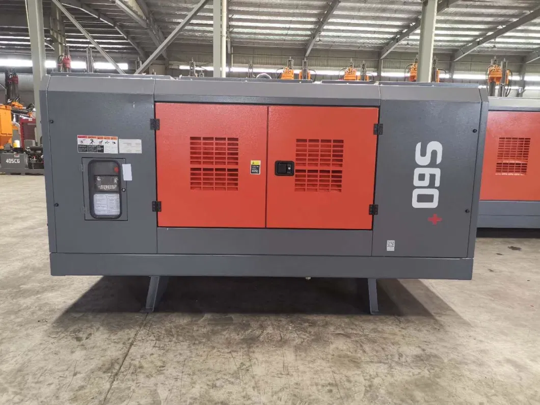 Zhigao Zega S60 162kw Diesel Engine Screw Air Compressor for Water Well Drilling Rig