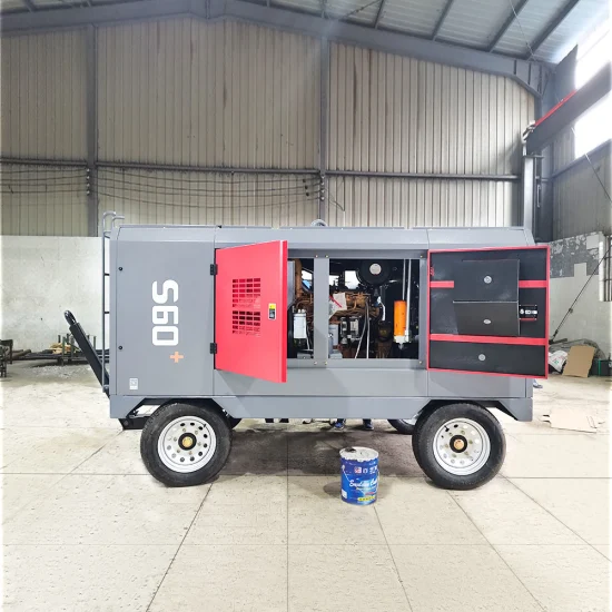 Zhigao Zega S60 162kw Diesel Engine Screw Air Compressor for Water Well Drilling Rig