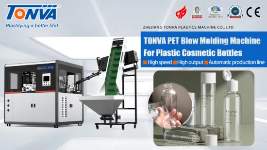 Tonva Pet Bottle Stretch Blow Molding Machine Plastic Cosmetic Bottle Making Machine