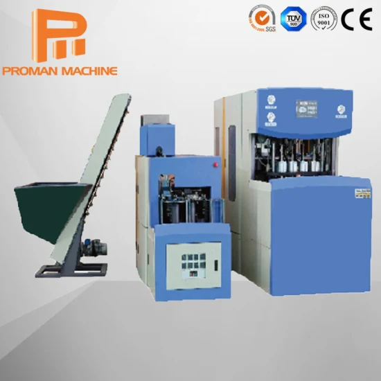 4 Cavity Manual Semi Automatic One Blower Extrusion Heat Oven Stretch Plastic Water Bottle Blow Molding Machine Price