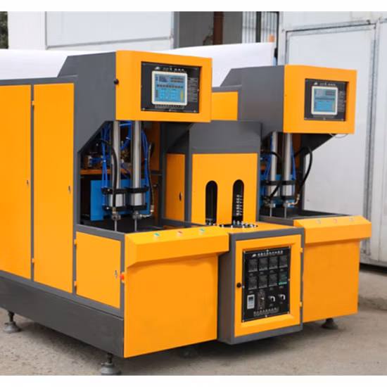 Semi Automatic Plastic Bottle Oil Shampoo Detergent Carbonated Drink Juice Drinking Water Beverage Blowing Making Machine Pet Stretch Blow Molding Blower